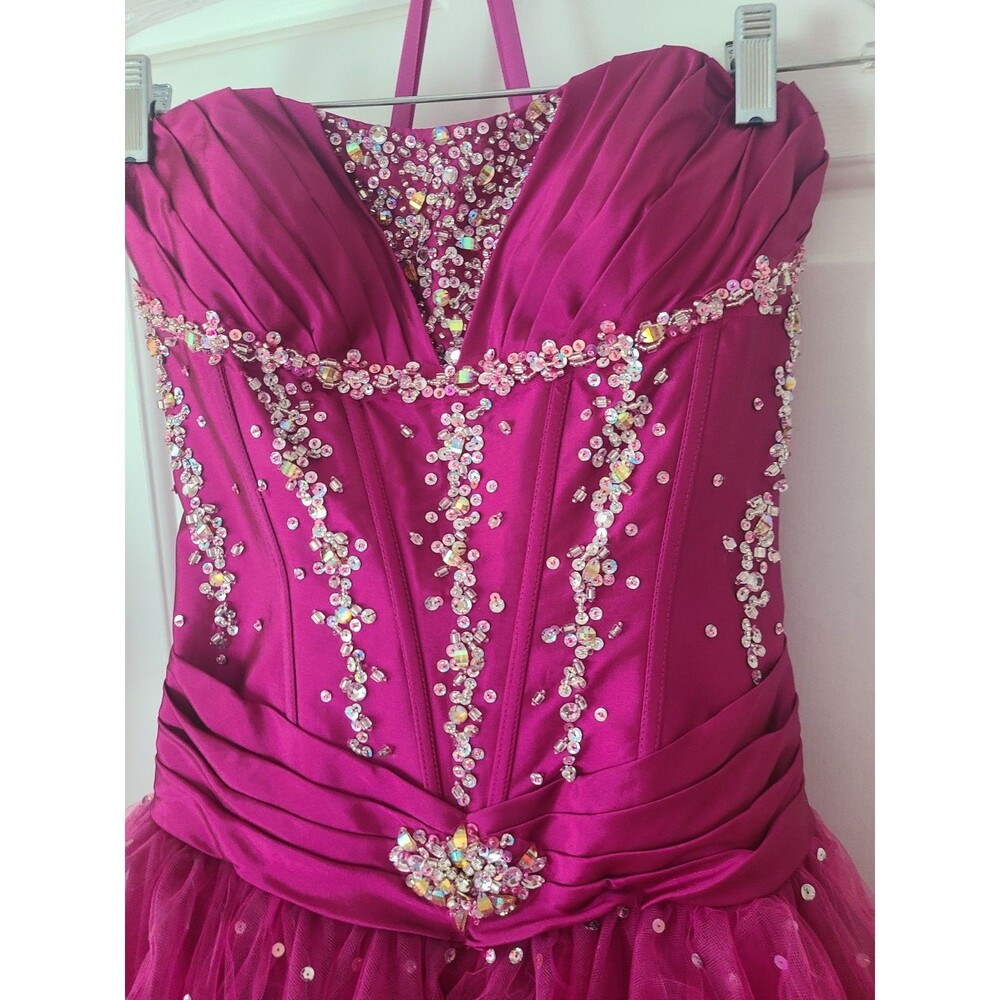 New Pink QUINCEANERA PROM dress Morilee by Madeline Gardner Vizcaya Size 5/6